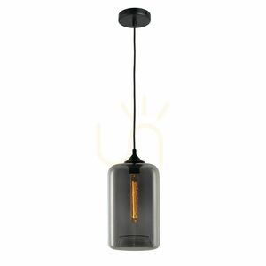Lampă suspendată s.luce Cruet 160147, sticlă fumurie, E27, cablu de 5 m small 12