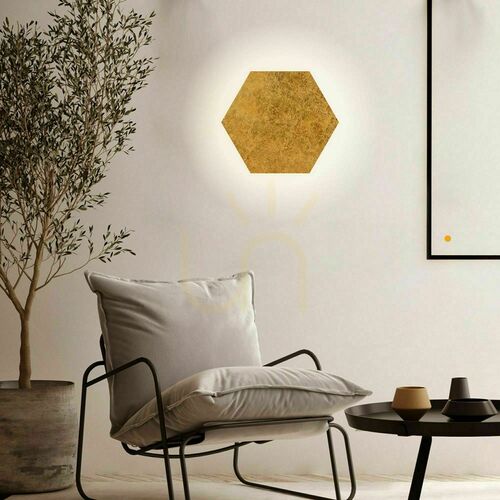 Verifica Aplica LED de perete s.luce Hive neagră rotundă 55 cm metal modernă
