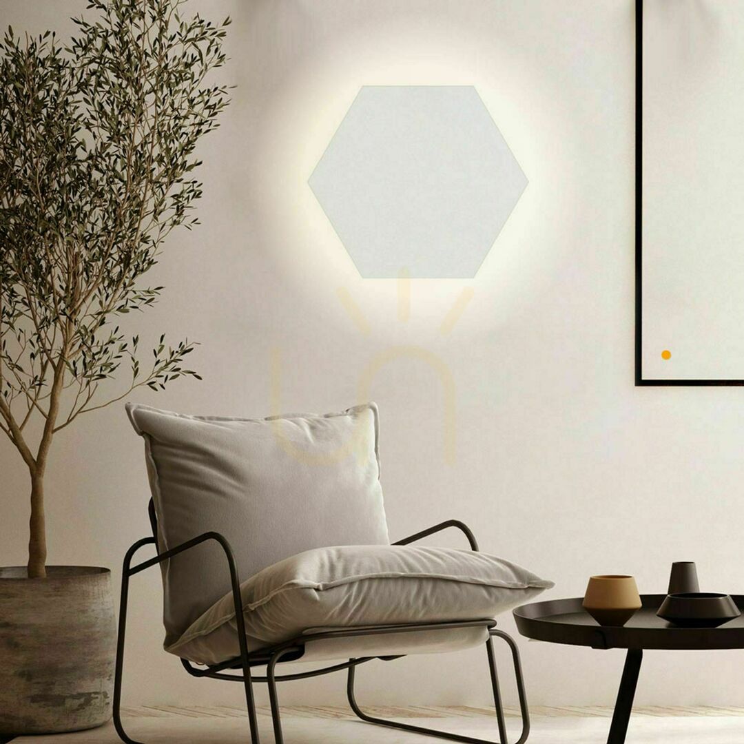 Afişa Aplica LED de perete s.luce Hive neagră rotundă 55 cm metal modernă Aplica LED de perete s.luce Hive neagră rotundă 55 cm metal modernă