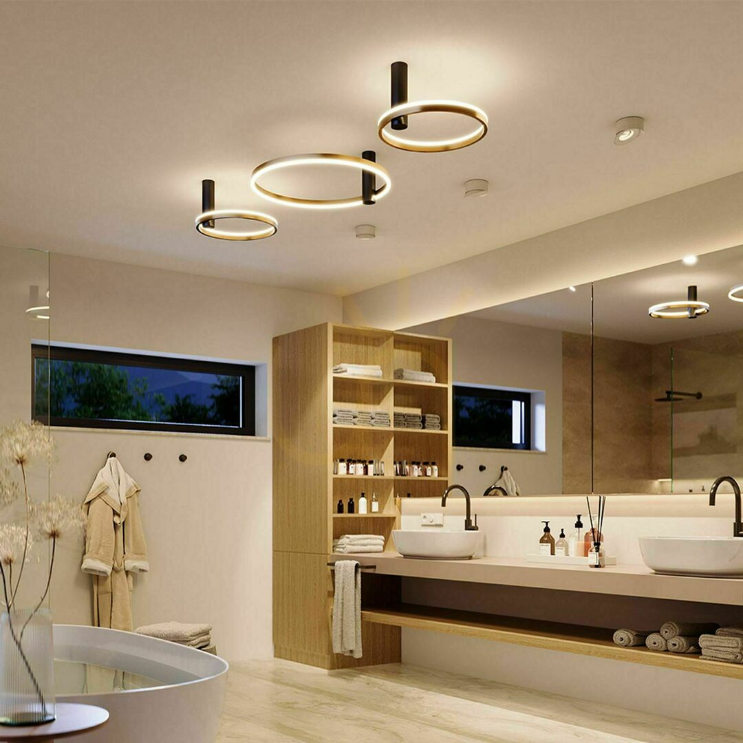 Vedere Plafonieră LED s.luce Ring Air Ø 40 cm Argintiu, Rotundă, Dimmabilă Plafonieră LED s.luce Ring Air Ø 40 cm Argintiu, Rotundă, Dimmabilă
