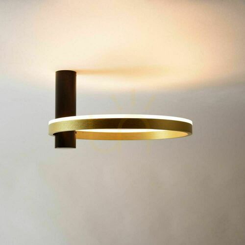 Verifica Plafonieră LED s.luce Ring Air aurie Ø40 cm, rotundă, dimabilă