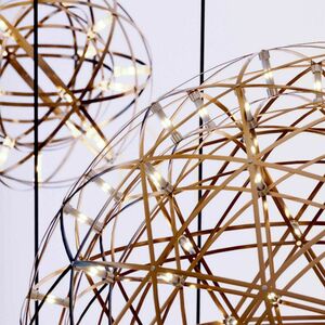 Lampă suspendată LED s.luce Atom neagră, rotundă, 50 cm, dimabilă small 4
