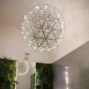Lampă suspendată LED s.luce Atom neagră, rotundă, 50 cm, dimabilă small 7