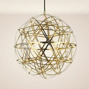 Lampa suspendată LED s.luce Atom aurie 50 cm dimabilă metalică modernă 0 Lampa suspendată LED s.luce Atom aurie 50 cm dimabilă metalică modernă small 0
