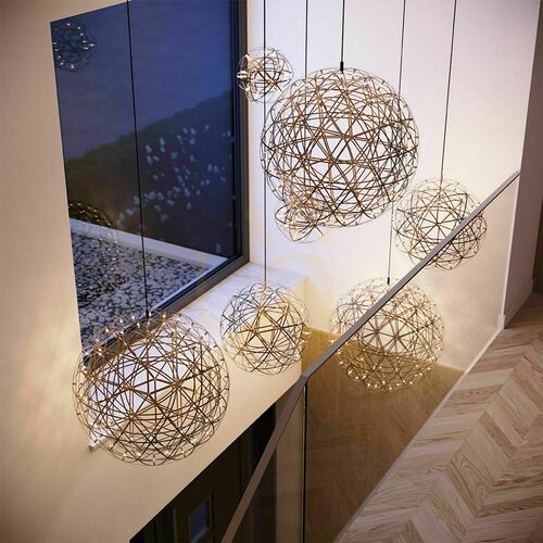 Verifica Pendul LED s.luce Atom crom negru 70 cm, 92 × 0,3 W, dimabil