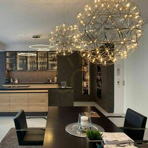 Lampă suspendată LED s.luce Atom neagră 30 cm, dimmabilă, metal, 3000 K small 8