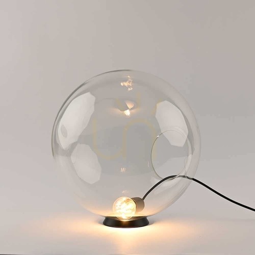 Verifica Lampă de masă s.luce Orb din sticlă transparentă, rotundă, Ø40 cm