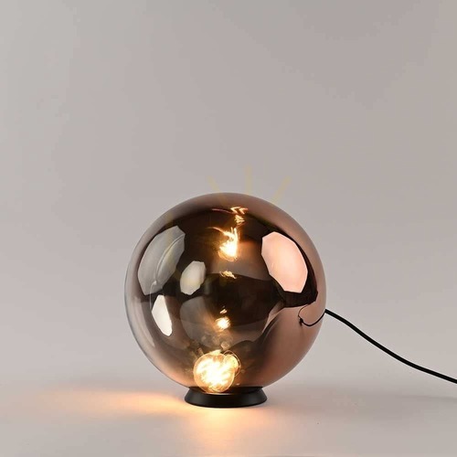 Verifica Lampa de masă s.luce Orb cu glob de sticlă cupru 30 cm, E27, dimabilă
