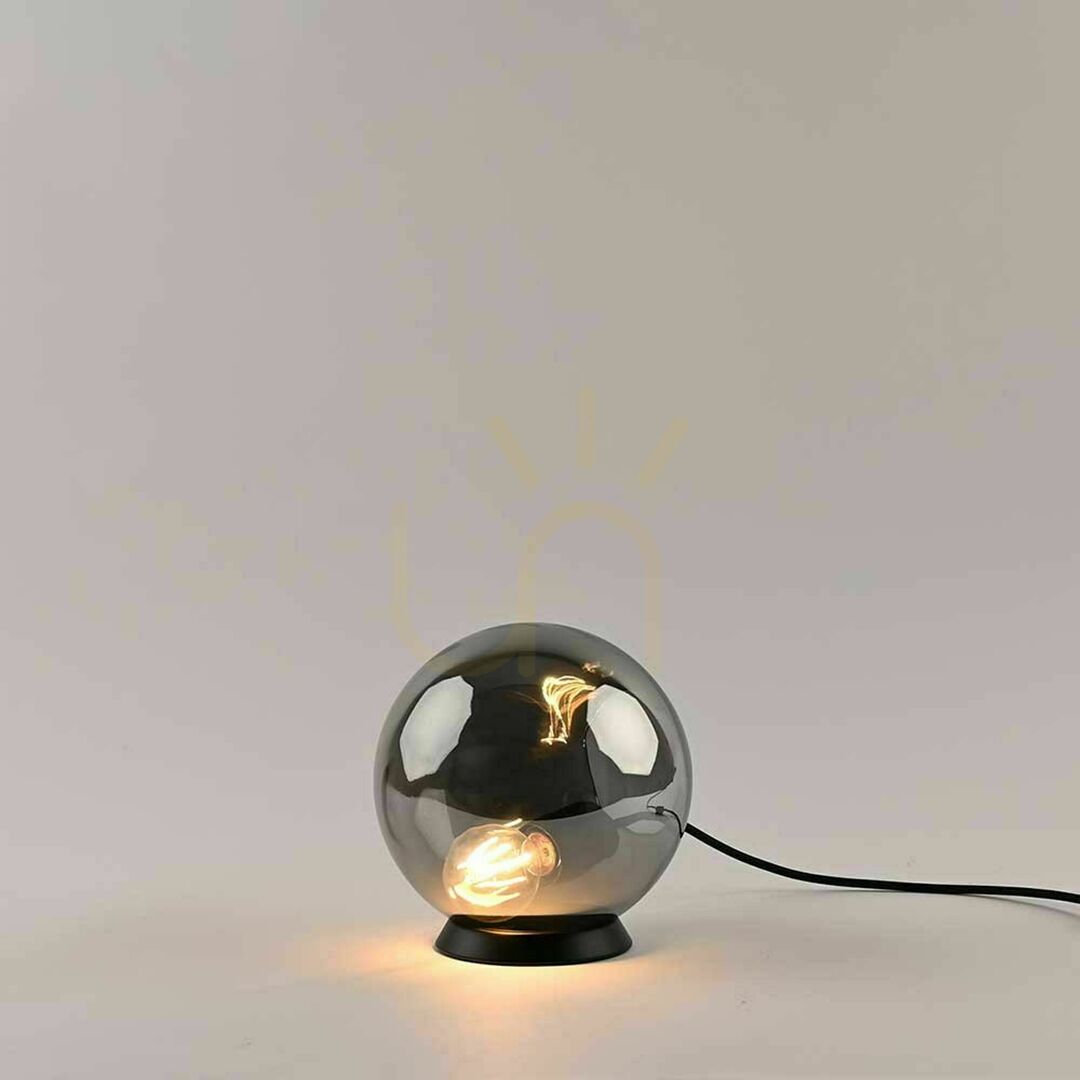 Spectacol Lampă de masă s.luce Orb albă din sticlă, rotundă, 20 cm, E27, dimmerabilă Lampă de masă s.luce Orb albă din sticlă, rotundă, 20 cm, E27, dimmerabilă