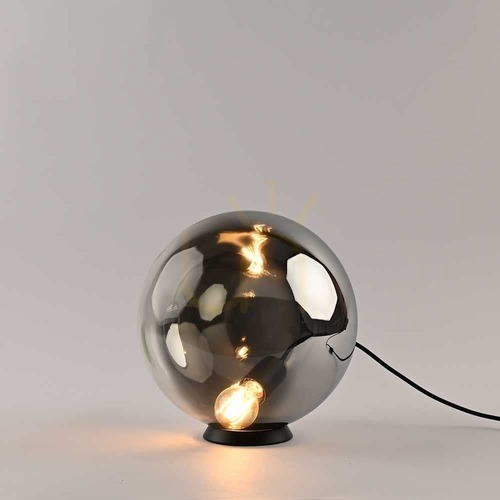 Verifica Lampă de masă s.luce Orb fumurie din sticlă, rotundă 30 cm