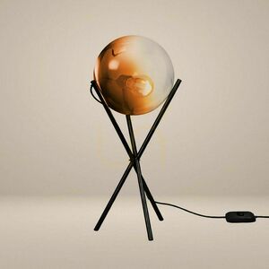 Lampă de masă s.luce Orb Axis aurie din sticlă, rotundă, 20 cm small 12