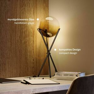 Lampă de masă s.luce Orb din sticlă aurie, rotundă, 20 cm 3 Lampă de masă s.luce Orb din sticlă aurie, rotundă, 20 cm small 3
