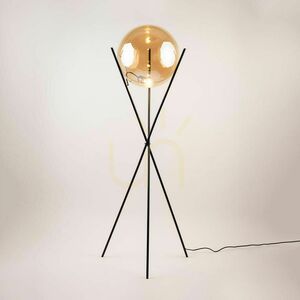 Lampă de podea s.luce Orb Cupru, sticlă, 160 cm, E27, dimmabilă small 6