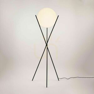 Lampă de podea s.luce Orb din sticlă aurie, 160 cm, E27, modernă small 11