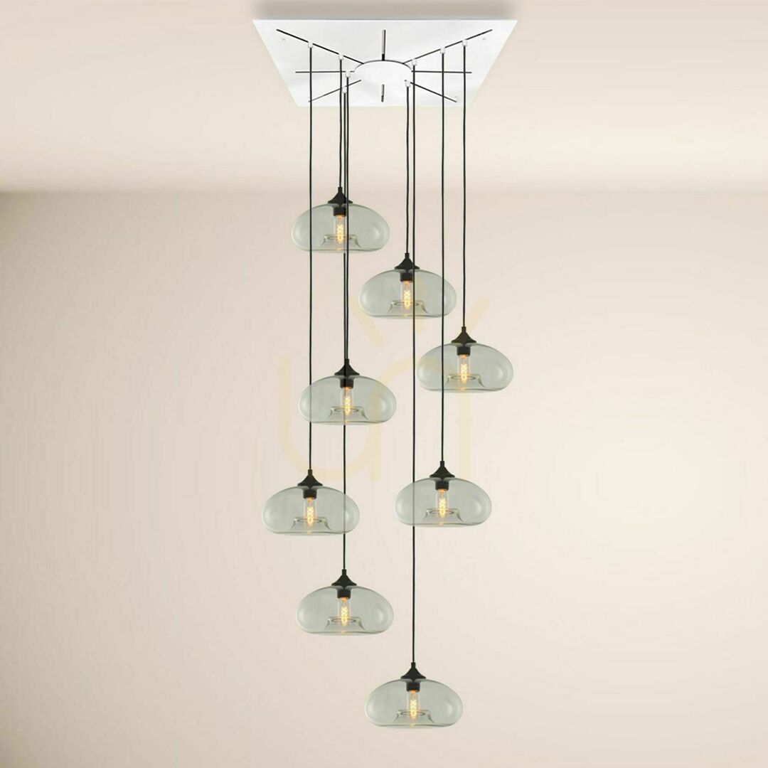 Verifica Lustră suspendată s.luce Cruet XL chihlimbar sticlă 8 becuri E27 ovale Lustră suspendată s.luce Cruet XL chihlimbar sticlă 8 becuri E27 ovale