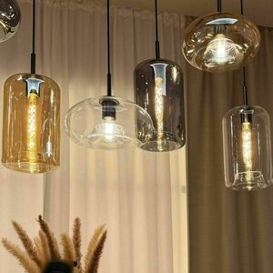 Lustră s.luce Cruet XL sticlă multicoloră, abajururi înalte și plate, 8xE27, suspensie până la 500 cm small 3