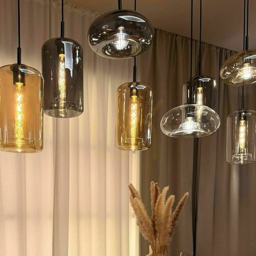 Verifica Lustră suspendată s.luce Cruet XL chihlimbar sticlă 8 becuri E27```