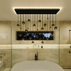 Plafonieră s.luce Modular neagră dreptunghiulară metalică 120 cm small 4