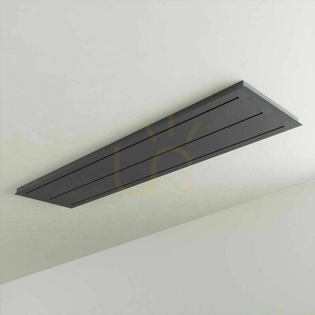Afişa Plafonieră s.luce Modular neagră dreptunghiulară metal 120x25 cm Plafonieră s.luce Modular neagră dreptunghiulară metal 120x25 cm