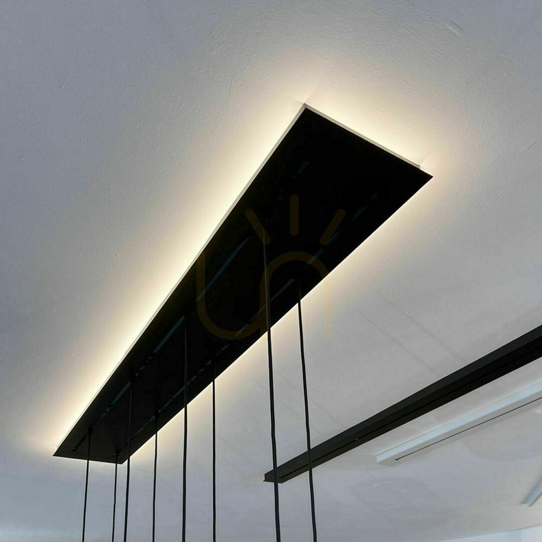 Afişa Plafonieră s.luce Modular dreptunghiulară albă metal 120x25 cm Plafonieră s.luce Modular dreptunghiulară albă metal 120x25 cm