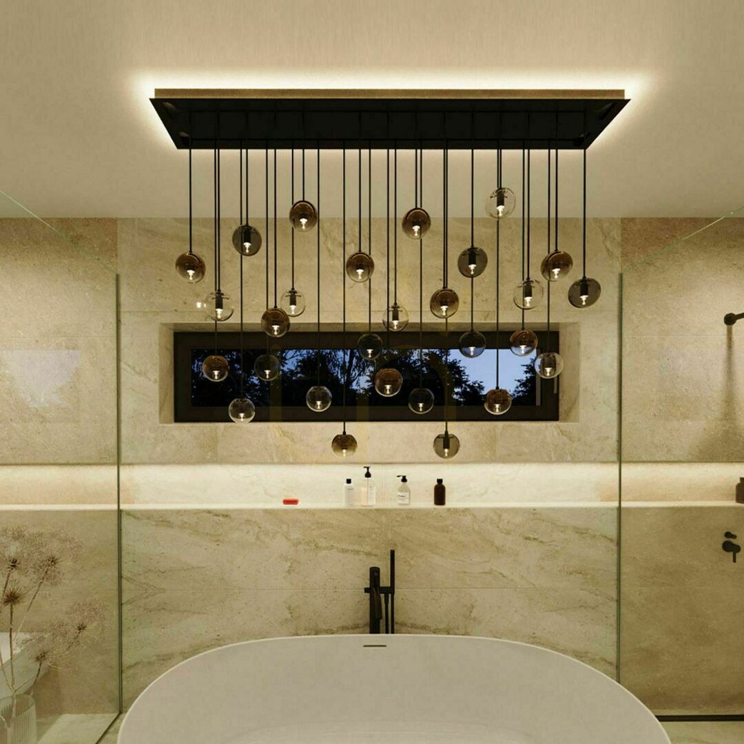 Spectacol Plafonieră s.luce Modular dreptunghiulară albă metal 120x25 cm Plafonieră s.luce Modular dreptunghiulară albă metal 120x25 cm