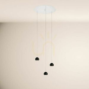Lustră LED s.luce Beam neagră 5 becuri, 60 cm, dimabilă, modernă small 12