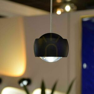 Lampă suspendată s.luce Beam LED cu 3 corpuri neagră, rozetă albă Ø 40 cm small 6