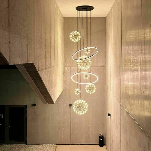 Verifica Lustră LED s.luce Fusion XXL multicolor 150 cm, 8 lumini, dimabilă