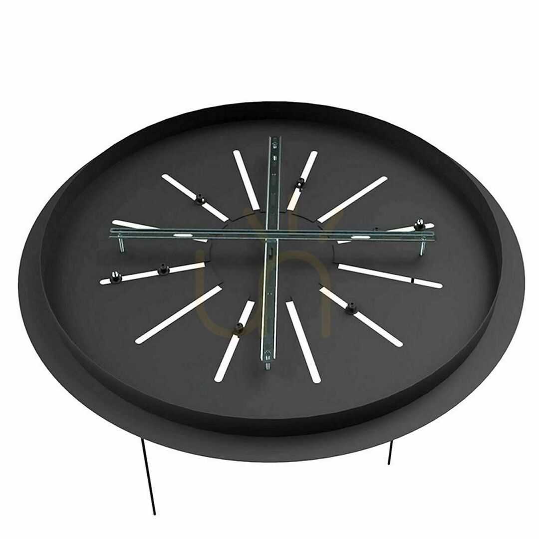 Vedere Lustră LED s.luce Fusion XXL neagră 150 cm 8 becuri, modernă Lustră LED s.luce Fusion XXL neagră 150 cm 8 becuri, modernă