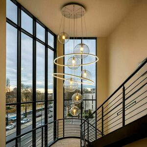 Lustră LED s.luce Galaxy XXL 8 brațe, sticlă, multicolor, 150 cm 0 Lustră LED s.luce Galaxy XXL 8 brațe, sticlă, multicolor, 150 cm small 0