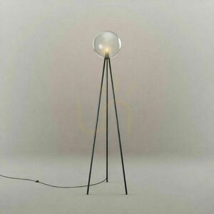 Lampă de podea s.luce Orb Tripod aurie, glob sticlă, 160 cm, modernă small 8