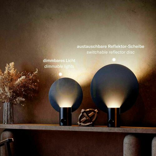 Verifica Lampă de masă s.luce Cloud neagră metal rotundă 54 cm dimabilă GU10