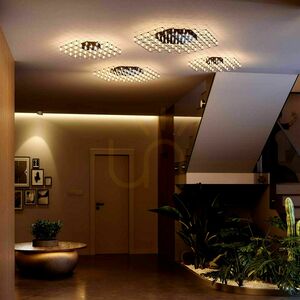 Plafonieră LED s.luce Atom Crom 80 cm, 61x0,3W, 3000K Dimmabilă small 1