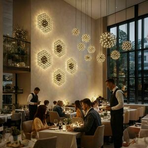 Plafonieră LED s.luce Atom Crom 80 cm, 61x0,3W, 3000K Dimmabilă small 4
