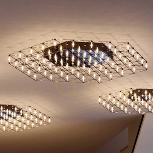 Plafonieră LED s.luce Atom neagră 80 cm, dimabilă, 3000K, metal small 2