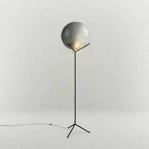 Verifica Lampă de podea s.luce Orb Poseidon fumuriu sticlă 175 cm