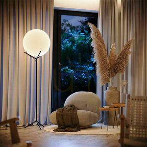 Lampă de podea s.luce Orb Poseidon fumuriu sticlă 175 cm small 0