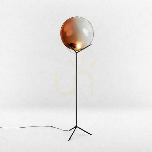 Verifica Lampă de podea s.luce Orb Poseidon cu glob de sticlă cupru 180 cm