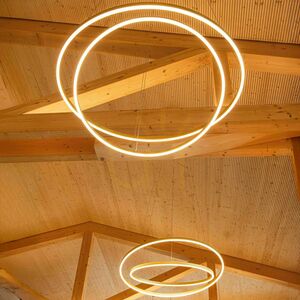 Lampă suspendată LED s.luce Ring alb 120 cm rotundă modernă 2 becuri 4 Lampă suspendată LED s.luce Ring alb 120 cm rotundă modernă 2 becuri small 4