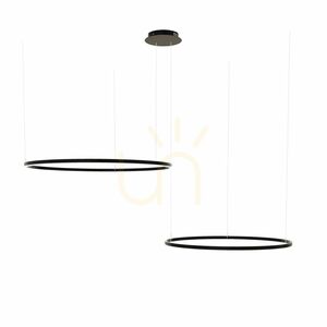 Lampă suspendată LED s.luce Ring aurie 2 lumini, 150 cm, excentrică, modernă 10 Lampă suspendată LED s.luce Ring aurie 2 lumini, 150 cm, excentrică, modernă small 10