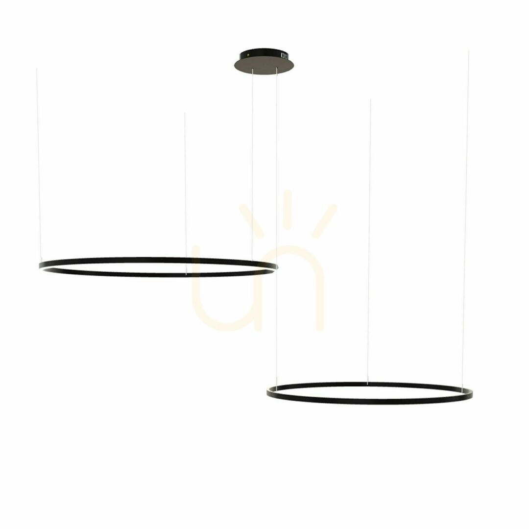 Verifica Lampă suspendată LED s.luce Ring aurie 2 lumini, 150 cm, excentrică, modernă Lampă suspendată LED s.luce Ring aurie 2 lumini, 150 cm, excentrică, modernă