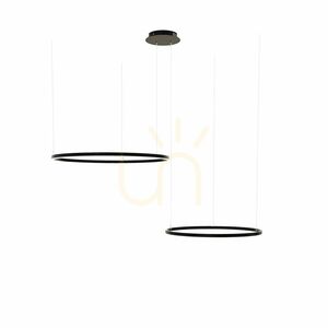 Lampă suspendată LED s.luce Ring aurie 2 lumini, 150 cm, excentrică, modernă 14 Lampă suspendată LED s.luce Ring aurie 2 lumini, 150 cm, excentrică, modernă small 14