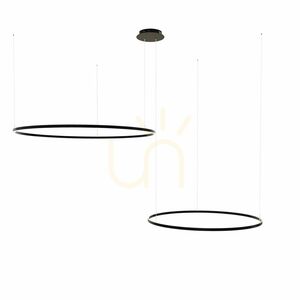 Lampă suspendată LED s.luce Ring alb excentrică 2 surse 60/40 cm 6 Lampă suspendată LED s.luce Ring alb excentrică 2 surse 60/40 cm small 6