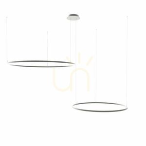 Lampă suspendată LED s.luce Ring aurie 80 cm, 2 becuri, dimabilă, modernă small 9
