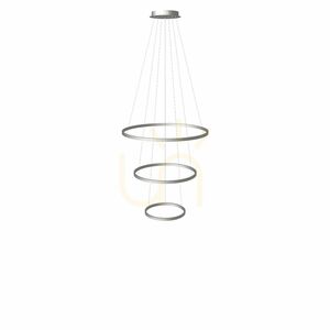 Lustră LED suspendată s.luce Ring aurie 3 inele 80/60/40 cm dimabilă small 10