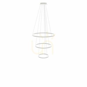 Lustră LED suspendată s.luce Ring aurie 3 inele 80/60/40 cm dimabilă small 12
