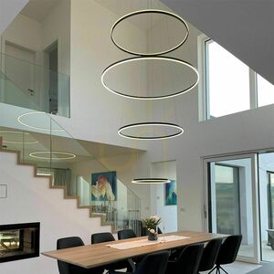 Lustru suspendat s.luce Ring LED 5x alb dimabil 100 cm rotund modern small 7