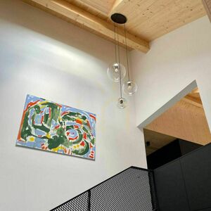 Lustră s.luce Orb albă 3 becuri E27 din sticlă, metal, rotundă, modernă small 7