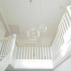 Lustră s.luce Orb aurie 3 becuri E27, sticlă, metal, rotundă, 40 cm small 13