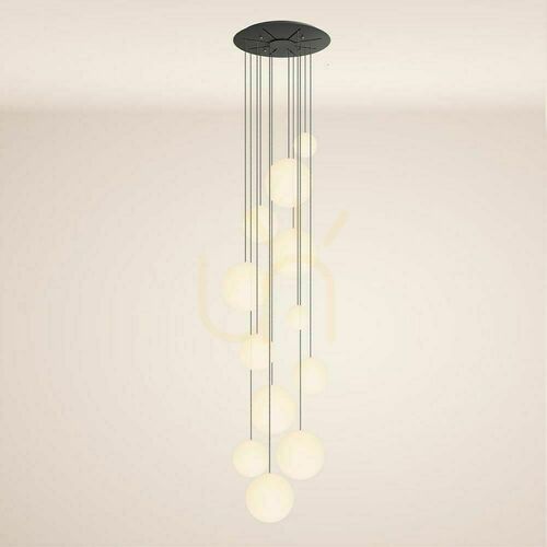 Verifica Candelabru modular s.luce Orb alb-negru cu 12 surse E27